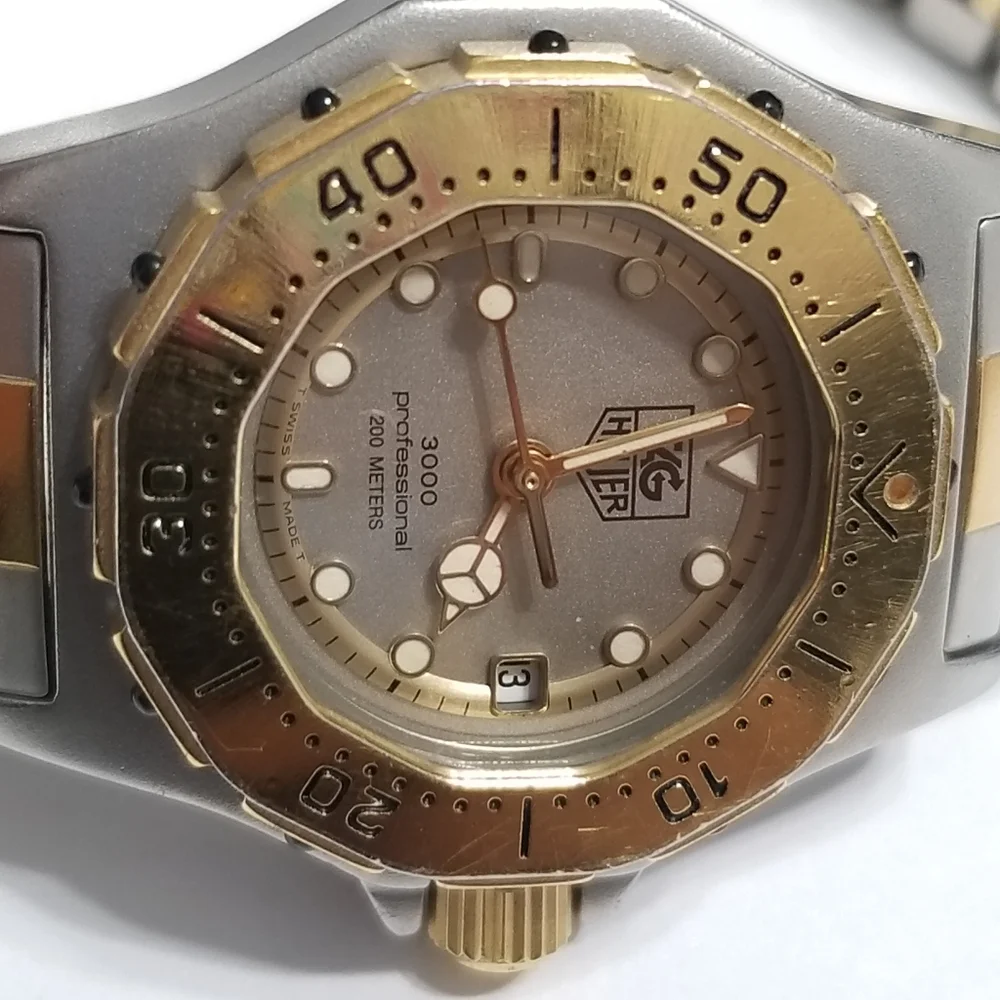 Authentic Tag Heuer two tone Swiss made watch. - Picture 4 of 16